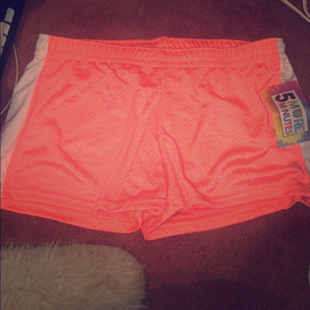 Orange and White Medium Shorts - **NEVER WORN**